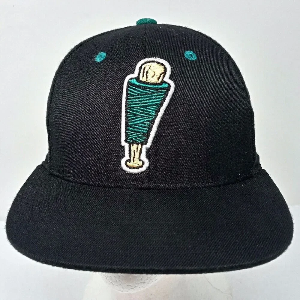 *READ* Lowell Spinners MiLB Minor League Baseball Stretch fit Hat Cap Size Large
